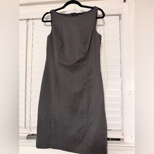 Ann Taylor Gray Sleeveless Midi Dress